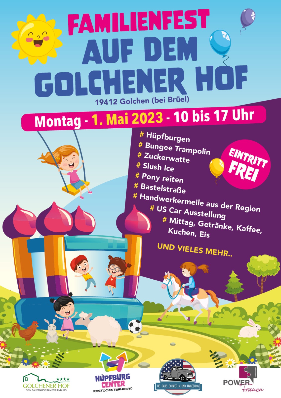 Familienfest Golchener Hof Rostock & Sternberg Hüpfburg Vermietung